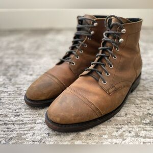Thursday Boot Company Captain Boots Vintage Tobacco Rugged Heritage Military